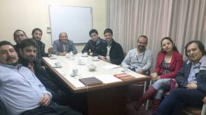 Reunión en la Universidad Nacional Federico Villareal (Lima, Perú)