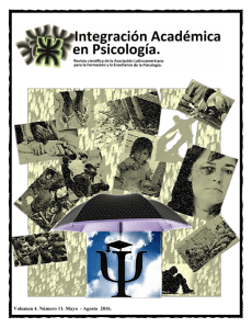 Integracion Acadmica en Psicologa Vol4Num11