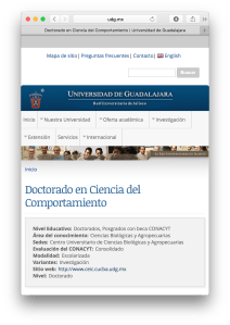 Doctorado Ciencias del Comportamiento